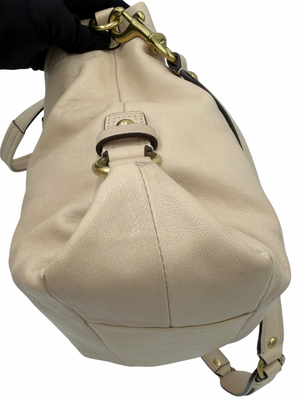 Coach Ashley Leather Carryall Satchel F15513 Bone Pink Lining NWT - Picture 7 of 13